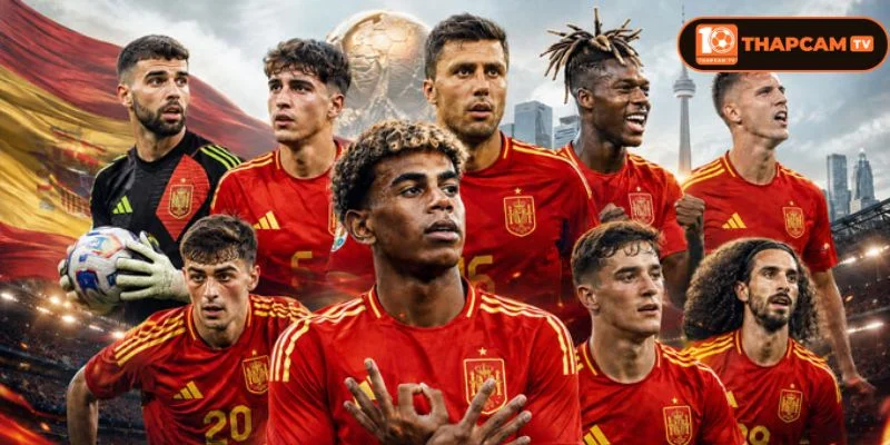 Đội hình tuyển Tây Ban Nha World Cup 2026 đã công bố đội hình chính thức.