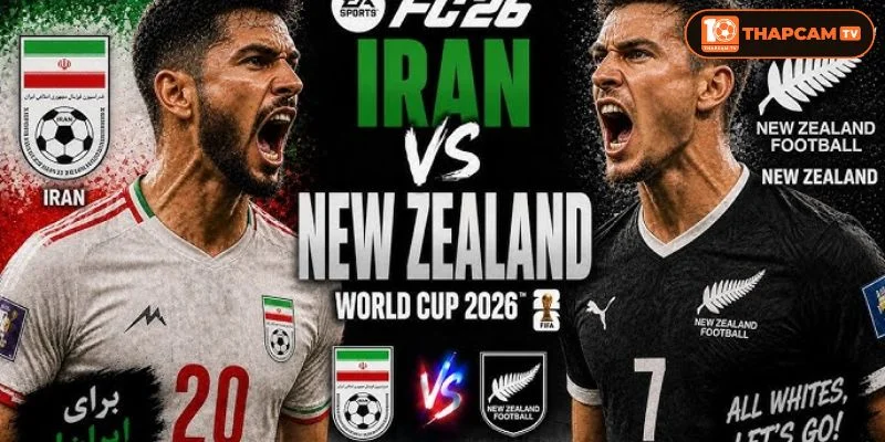 Lịch sử đối đầu Iran vs New Zealand không có nhiều thông tin đáng quan tâm.