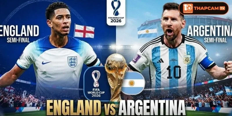 Soi kèo nhà cái Anh vs Argentina là kèo đấu cân sức tại vòng Bán kết.
