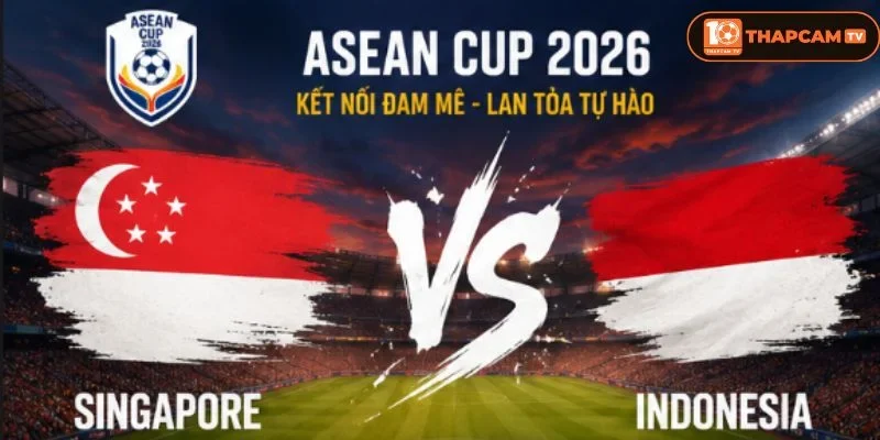  Lịch sử đối đầu Singapore vs Indonesia cho thấy Indonesia quá mạnh trước đối thủ.